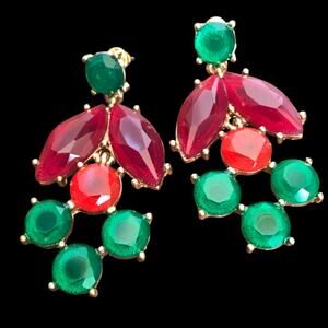 NEW Da Vinci "Fruit Salad" bright colorful statement earrings